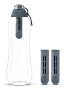 Butelki filtrujące - Dafi Butelka filtrująca 0,7L srebrna + 2wkłady - miniaturka - grafika 1