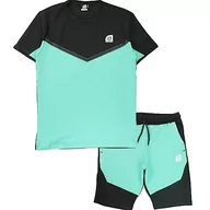 Spodenki damskie - Just Emporio Set Polo MC Szorty, Czarny/Zatoka (Zielony)/ Anthra Mel, XXL - miniaturka - grafika 1