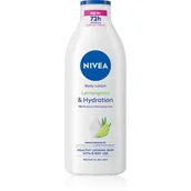 Balsamy i kremy do ciała - Nivea Lemongrass & Hydration mleczko do ciała 400 ml dla kobiet - miniaturka - grafika 1