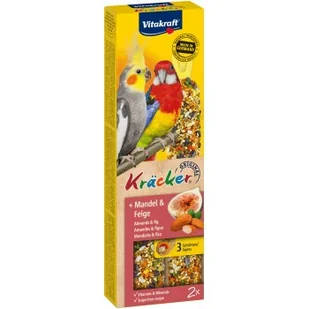 Vitakraft Kräcker dla dużych papug 4 x 2 szt. Migdałowo-figowy - Przysmaki dla ptaków - miniaturka - grafika 1