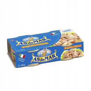 ASdoMar Fagioli e Tonno tuńczyk z fasolą 2x160 g - Konserwy i dania rybne - miniaturka - grafika 1