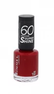 Lakiery do paznokci - Rimmel London London 60 Seconds Super Shine lakier do paznokci 8 ml dla kobiet 320 Rapid Ruby - miniaturka - grafika 1