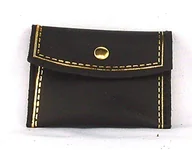 Portfele - Adriatica skórzane portfele ze skórzanym guzikiem, złoty profil 8,5 cm x 6 kolorów, czarne, opakowanie 20 sztuk w magazynie - miniaturka - grafika 1