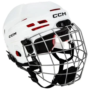 Kask hokejowy CCM Tacks 70 Combo White Junior - Hokej - miniaturka - grafika 1