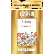 Kartki okolicznościowe i zaproszenia - Henry Karnet ramka Babcia Łąka - miniaturka - grafika 1
