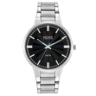 Zegarek Srebrny męski zegarek z bransoleta PACIFIC X0060-01 - Zegarki męskie - miniaturka - grafika 1