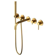 Baterie podtynkowe - Omnires Y bateria wannowa 5-otworowa podtynkowa Y1237/1GLB złoty szczotkowany Y1237/1GLB - miniaturka - grafika 1