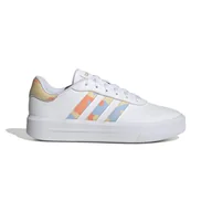 Półbuty damskie - Damskie Buty ADIDAS COURT PLATFORM H06298 – Biały - miniaturka - grafika 1