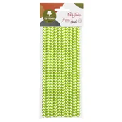 Słomki do napojów - Arpex, Słomki papierowe, Shake, Limonkowe, 8 sztuk - miniaturka - grafika 1