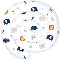 Poduszki do karmienia - XXL łóżko wąż poduszka na łóżko poduszka do karmienia rolka na łóżko poduszka dekoracyjna łóżko brzeg wąż ręcznie robiona bawełna tęcza 150 cm - miniaturka - grafika 1