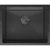 Zlewozmywaki - Mexen Trixo zlewozmywak stalowy 1-komorowy 540 x 440 mm, czarny HC - 6414541000-70HC - miniaturka - grafika 1