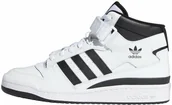 Sneakersy męskie - Buty sportowe wysokie męskie adidas Forum Mid skórzane sneakersy białe (FY7939) - miniaturka - grafika 1