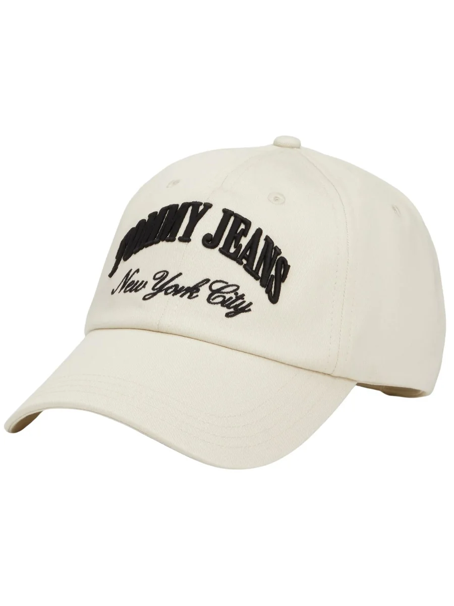 Czapka z daszkiem damska Tommy Jeans AW0AW15959 ACG BEŻOWY