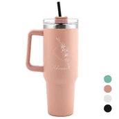 Kubki termiczne - DUŻY, REKLAMOWY KUBEK TERMICZNY Spersonalizowany PREZENT DLA NIEJ, DZIEWCZYNY, ŻONY 4 KOLORY, 1200 ML - miniaturka - grafika 1