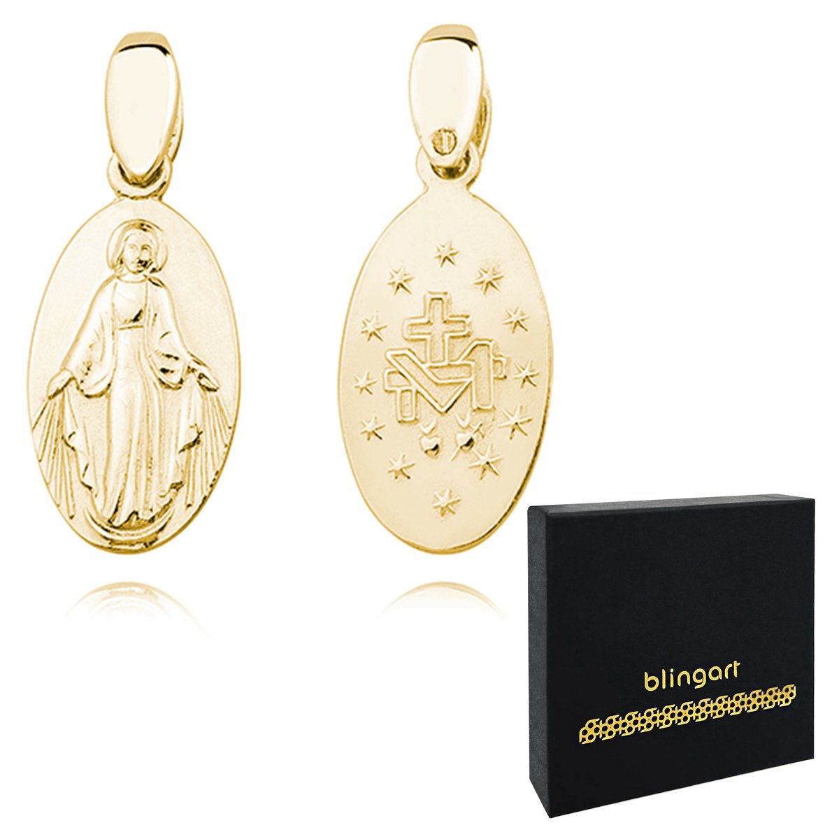 Srebrny medalik CUDOWNY srebro 925 dwustronny