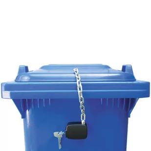 Zamek łańcuszkowy zamknięcie do kubła kontenera na śmieci 80L - 1100L - Kosze na śmieci - miniaturka - grafika 4