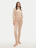 Piżamy damskie - Selmark Piżama P9074 Beżowy Regular Fit - miniaturka - grafika 1