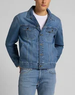 Kurtki męskie - Męska Kurtka Jeansowe Lee Rider Jacket Washed Camden L89Zljpi-2Xl - miniaturka - grafika 1