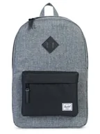 Plecaki - Herschel HERITAGE Plecak raven crosshatch/black/black pebbled leather 10007 - miniaturka - grafika 1