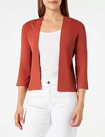 Swetry damskie - s.Oliver BLACK LABEL Damski kardigan z dzianiny rękaw 3/4, pomarańczowy, 34 - miniaturka - grafika 1