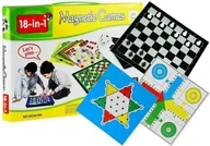 Gry planszowe - Zestaw gier 18w1 szachy magnetyczne LeanToys - gra - miniaturka - grafika 1