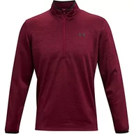 Koszulki męskie - Under Armour Men's Armour Fleece pjur Zip T-Shirt męski, Liga czerwona/czarna (626), XS - miniaturka - grafika 1