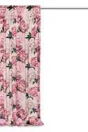 Zasłony - Zasłona na taśmie Peony Light 140x270 cm welurowa kwiaty peonie Spod Igły i Nitki - miniaturka - grafika 1