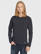Koszulki męskie - Blend Longsleeve Nicolai 20703060 Granatowy Regular Fit - miniaturka - grafika 1