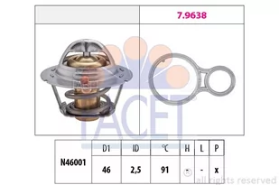 Termostat, płyn chłodzący Facet 7.8524 - Termostaty - miniaturka - grafika 1