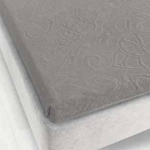 Prześcieradło frotte bez gumki Tulipan 175x220 ZWOLTEX ciemnobeżowe GRUBE - Prześcieradła - miniaturka - grafika 1
