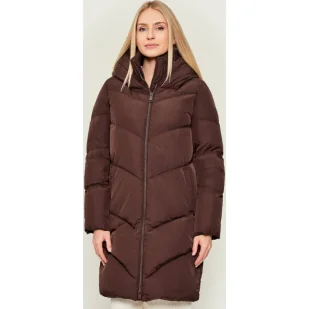 GUESS Puchowy płaszcz ELEONOR - Kurtki damskie GUESS Puchowy płaszcz ELEONOR - Kurtki damskie - miniaturka - grafika 1