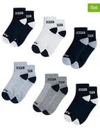 Skarpetki damskie - Levi's Kids Skarpety (6 par) w kolorze biało-szaro-granatowym - miniaturka - grafika 1