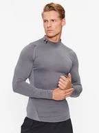 Koszulki męskie - Under Armour T-Shirt Ua Hg Armour Comp Mock Ls 1369606 Szary Compression Fit - miniaturka - grafika 1