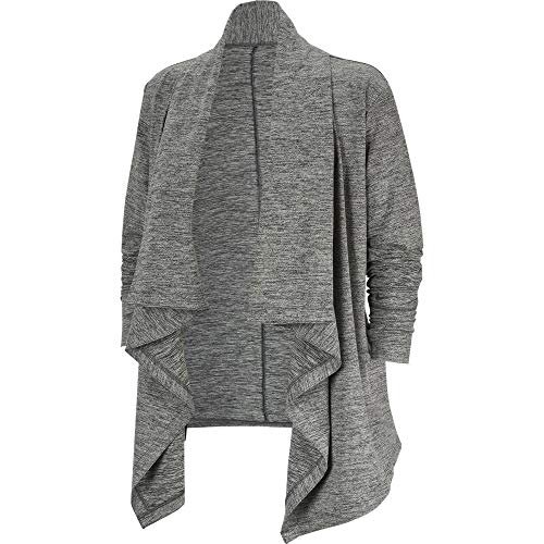Nike damska koszulka z długim rękawem do jogi czarny Black/Htr/Anthracite L