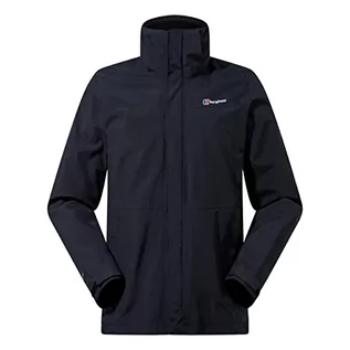 Kurtki męskie - Berghaus Hillwalker Interactive Shell Jacket Black, czarny, m - grafika 1