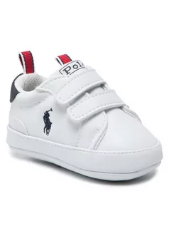 Buty dla chłopców - Ralph Lauren Polo Sneakersy Heritage Court Ez RL100649 Biały - grafika 1