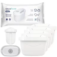 Wkłady filtrujące - Wkład do dzbanków maxi, AquaFloow, 4szt, biały - miniaturka - grafika 1