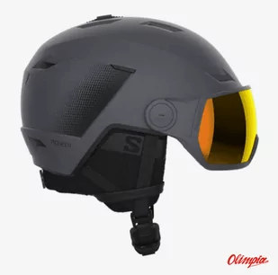 Kask narciarski Salomon PIONEER LT VISOR ebony 2023/2024 - Kaski narciarskie - miniaturka - grafika 1