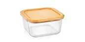 Pojemniki kuchenne - Szklany pojemnik ONLINE 1,4 l, kwadratowy - miniaturka - grafika 1