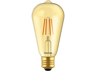 Żarówka LED TOSHIBA Filament Amber ST64 400lm 4,5W 2200K E27 - Żarówki LED - miniaturka - grafika 1
