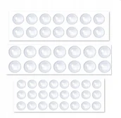 Zabezpieczenia dla dzieci - Samoprzylepne Odbojniki Gumowe Transparentne 52 szt. - miniaturka - grafika 1