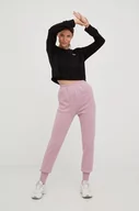 Spodnie damskie - Reebok Classic spodnie dresowe damskie kolor różowy gładkie - miniaturka - grafika 1