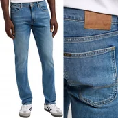 Spodnie męskie - Lee LUKE SLIM Highland DżINS mocno zwężane spodnie jeansowe na lato W33 L32 - miniaturka - grafika 1