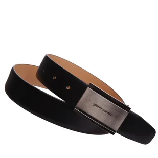 Pasek męski skórzany PIERRE CARDIN 1070001-01-90-783 Czarny - Paski - miniaturka - grafika 1