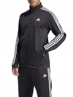 Bluzy męskie - BLUZA męska ADIDAS M 3S TT TRIC H46099 rozsuwana na stójce czarna XXL - miniaturka - grafika 1
