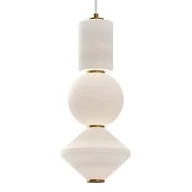 Lampy sufitowe - Wisząca lampa Bijou ALM-BIJOU-P3-GD LED 20W 3000K złota biała - miniaturka - grafika 1