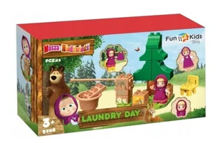 KLOCKI KONSTRUKCYJNE MASZA I NIEDŹWIEDŹ DZIEŃ PRANIA 22 ELEMENTY FUN4KIDSKLOCKI KONSTRUKCYJNE MASZA I NIEDŹWIEDŹ DZIEŃ PRANIA 22 ELEMENTY FUN4KIDS - Klocki - miniaturka - grafika 1