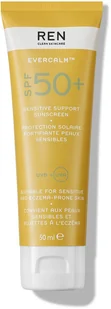 REN_Clean Skincare Evercalm Sensitivity Support Sunscreen SPF50+ krem do twarzy 50ml - Kremy do twarzy - miniaturka - grafika 1