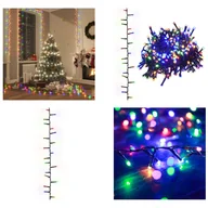 Oświetlenie świąteczne - vidaXL Lampki choinkowe LED z 3000 diodami LED Wielokolorowe 65 m PVC - Lampki choinkowe LED - Lampki choinkowe LED - Dekoracja świąteczna - Oświetlenie świąteczne - miniaturka - grafika 1
