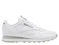 Buty sportowe męskie - Buty męskie Reebok Classic Leather białe skóra 100008789 40.5 - miniaturka - grafika 1